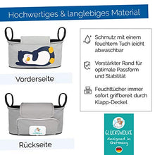 Carica l'immagine nel visualizzatore di Gallery, GLÜCKSWOLKE Borsa per Passeggino - Motivo Pinguino I Organizer Pia Pinguin