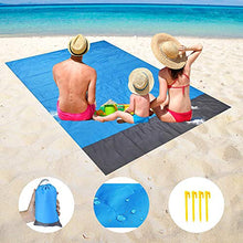 Carica l&#39;immagine nel visualizzatore di Gallery, Coperta da Spiaggia Tappetino Picnic - 210x200cm Portatile Anti Sabbia...