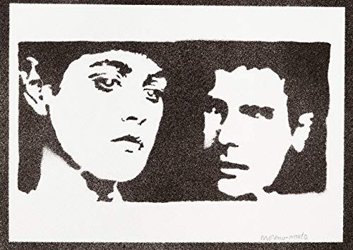 Poster Blade Runner Rachael E Rick Handmade Graffiti Street Art - Artwork