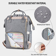 Carica l&#39;immagine nel visualizzatore di Gallery, Zaino Mamma Multifunzione neonato Fasciatoio Bambino Grigio - Ilgrandebazar