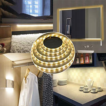 Carica l'immagine nel visualizzatore di Gallery, Fuutuu Luce LED da guardaroba 1.5M 60LED 3500K Bianco Caldo con sensore di...