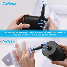 Carica l'immagine nel visualizzatore di Gallery, QXMCOV Pompa Elettrica Ricaricabile, 2 in 1 Gonfiando Sgonfiando Pompa...