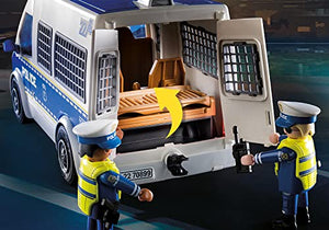 Playmobil City Action 70899 Furgone della Polizia, con Luci e Suoni, Giocattoli per Bambini dai 4 Anni