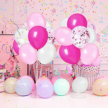 Carica l'immagine nel visualizzatore di Gallery, YMSZ Palloncini Bianchi Coriandoli Rosa, in Lattice Rosso Rosa da...