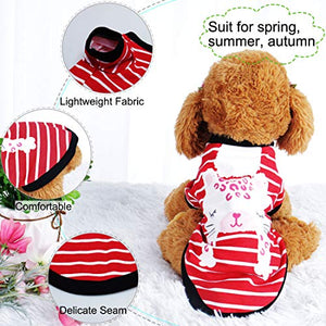 sourcing mappa Cane T Shirt Cotone Costume Gatto Pet Felpa L, rosso, bianco.