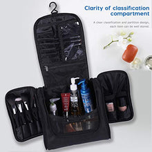 Carica l&#39;immagine nel visualizzatore di Gallery, Beauty Case da Viaggio,YAMTION Multifunzionale Toilette Borsa con Gancio Nero - Ilgrandebazar