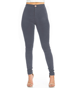 EASTDAMO Pantaloni attillati con elastico e vita alta per donna Piccolo Nero - Ilgrandebazar