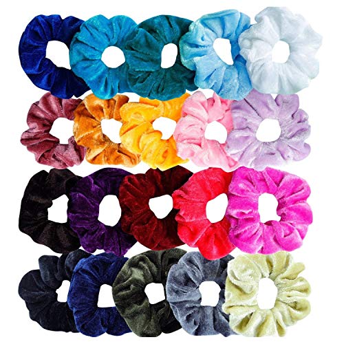 Sinwind 20 pcs elastici per capelli Elastici in velluto Capelli...