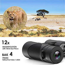 Carica l'immagine nel visualizzatore di Gallery, Binocolo Professionale, 12x42 Portatile HD con Clip per Smartphone,...