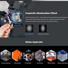 Carica l&#39;immagine nel visualizzatore di Gallery, Pistola spray per vernice HVLP da 1,0 mm a spruzzo 120 ml Pistola...