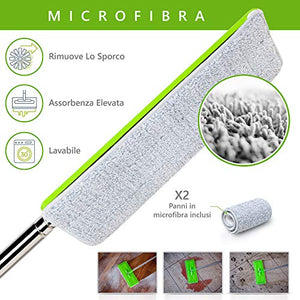 Easygleam Set Mocio Lavapavimenti e Secchio | Mop Pavimenti in Microfibra |...