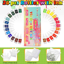 Carica l'immagine nel visualizzatore di Gallery, lenbest Tie Dye Kit, 26 Colori per Tessuti Permanenti a Cravatta Kit di...