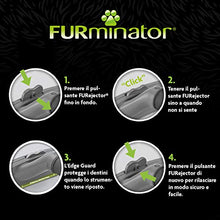 Carica l'immagine nel visualizzatore di Gallery, Furminator Strumento Premium per il deShedding del Sottopelo Piccola