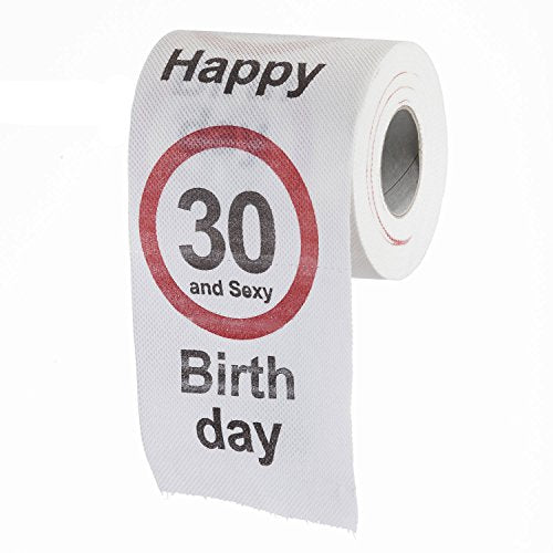 Divertente Rotolo di Carta Igienica per Compleanno 30 Anni | Scritta... - Ilgrandebazar