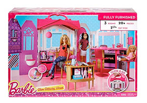 Barbie- Casa Vacanze Glam, Richiudibile, con Cucina, Camera da Letto, Bagno... - Ilgrandebazar