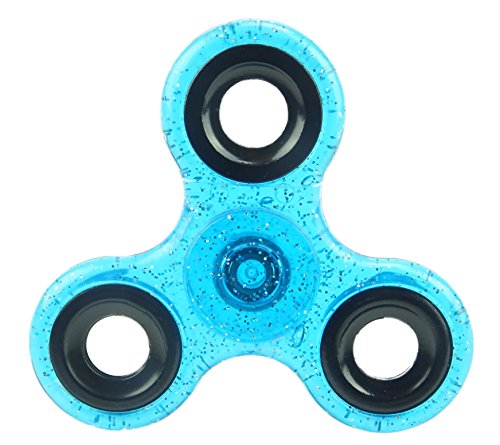 TOYLAND Spinner di Fidget Mano Glitter - Sollievo Stress e ansia Turchese - Ilgrandebazar