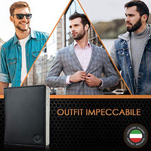 Carica l'immagine nel visualizzatore di Gallery, Portafoglio uomo e-GALE - Con Protezione RFID - Elegante e Compatto - Tanti...
