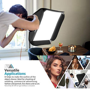 Neewer 80x80cm Softbox con Attacco Bowens + Staffa-S2 per Flash con...