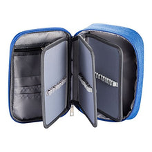 Carica l&#39;immagine nel visualizzatore di Gallery, AMGOMH Astuccio Matite 72 Slot Ampia Capacità Porta Penne Tasca Custodia Blu