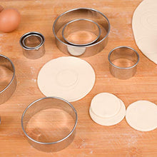 Carica l'immagine nel visualizzatore di Gallery, ZITFRI 12 PCS Coppapasta Rotondo Acciaio Inox Tagliapasta Aperta Tondo...