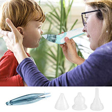 Carica l&#39;immagine nel visualizzatore di Gallery, Aspiratore Nasale Neonato, Pulitore Naso Elettrico Ear Wax Cleaner azzurro - Ilgrandebazar