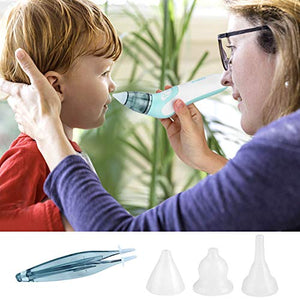 Aspiratore Nasale Neonato, Pulitore Naso Elettrico Ear Wax Cleaner azzurro - Ilgrandebazar