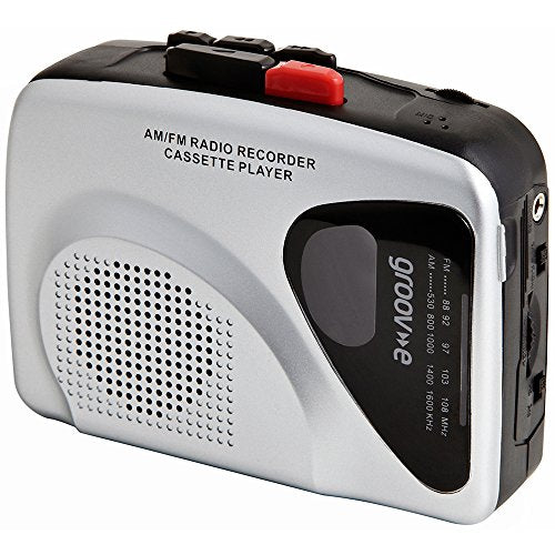 Groove personali lettore e registratore cassette taglia unica, Argento