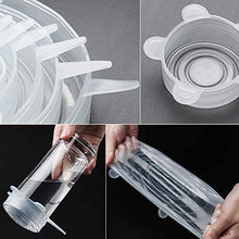 Carica l'immagine nel visualizzatore di Gallery, FAPPEN Coperchi in Silicone Estensibile, 12 Pezzi Coperchio Bianco+ Bianco