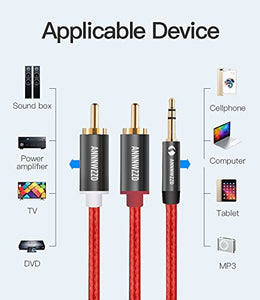 LINKINPERK Cavo Audio RCA Jack, Adattatore Jack 3.5mm a 2RCA 1M