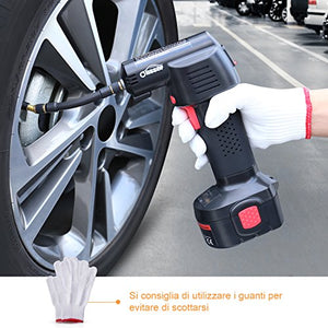 Compressore Aria Portatile Auto, Oasser Pompa Elettrica Ricaricabile con... - Ilgrandebazar