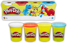 Carica l'immagine nel visualizzatore di Gallery, Play-Doh - 4 Vasetti Singoli, B5517EU4, Colori assortiti 4 - Ilgrandebazar