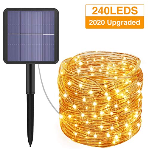 Kolpop Stringa Luci Solari，Catena Luminosa Solare Esterni 24M 240LED...