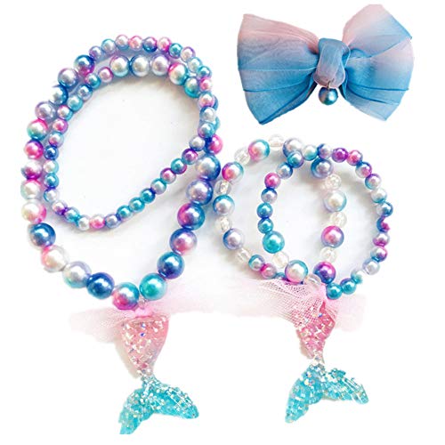 CHTENG - Set di 3 collane, braccialetto e fermaglio per capelli bambine,... - Ilgrandebazar