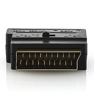 deleyCON Scart Per 3x RCA Jacks IN OUT Switcher + S-Video S-VHS AV...