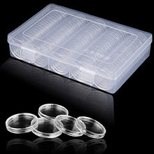 Carica l&#39;immagine nel visualizzatore di Gallery, Chriffer 100 PCS Scatola per Monete Capsule di Custodie bianco - Ilgrandebazar