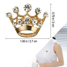 Carica l'immagine nel visualizzatore di Gallery, BESTOYARD 12 pezzi corona spilla pin moda diamante festa nuziale spettacolo...