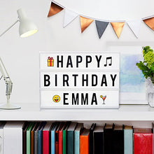 Carica l&#39;immagine nel visualizzatore di Gallery, Cosi Home™ - Scatola luminosa LED in formato A4 con Lettere, Emoji, - Ilgrandebazar