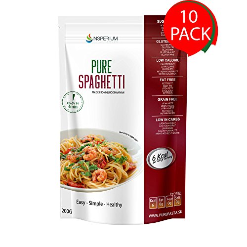 PureSpaghetti Konjac - Spaghetti Senza Glutine 10-pack 200 grammi | Pasta...