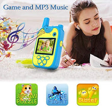 Carica l'immagine nel visualizzatore di Gallery, Walkie Talkie Bambini Macchina Fotografica Bambini 1080P Doppia Lente 8 Megapixel Con Lunga Portata Walkie Talkie Per Bambini Ricaricabile Multifunzione Adatta Per AttivitÀ All'aperto Al Coperto