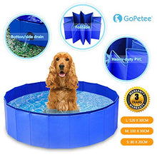 Carica l&#39;immagine nel visualizzatore di Gallery, GoPetee Piscina per Cani Pieghevole Rigida Oceano Fuori Terra di L