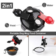 Carica l'immagine nel visualizzatore di Gallery, RCruning-EU Bottiglia d'Acqua per Cane Portatile Cani Gatto Animali,2 bianco