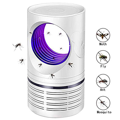 Bcamelys Lampada Antizanzare, Zanzariera Elettrica 5w Anti Zanzare USB Bianca