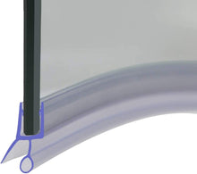 Carica l'immagine nel visualizzatore di Gallery, Striscia di tenuta in gomma pre-curvata da 870 mm, perfetta per porte in vetro curve o dritte da 4-6 mm, con spazio fino a 10 mm, per vasca e doccia