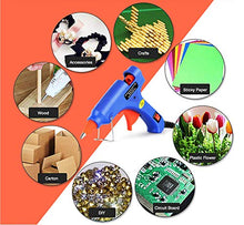 Carica l&#39;immagine nel visualizzatore di Gallery, Pistola Colla a Caldo con 50 Pezzi Stick di Alta Temperatura Mini...