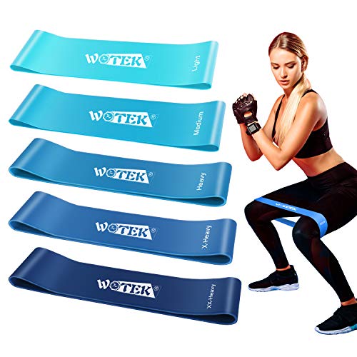 WOTEK Elastici Fitness, Bande di Resistenza Fitness con 5 Livelli di...