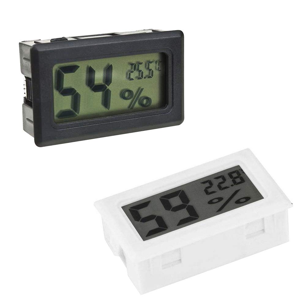gotyou 2 Pezzi Mini Piazza Nero Bianco Termometro Igrometro Digitale,... - Ilgrandebazar