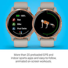 Carica l'immagine nel visualizzatore di Gallery, Garmin Venu - Smartwatch GPS, AMOLED, Music, Pay, Light Sand Rose Gold