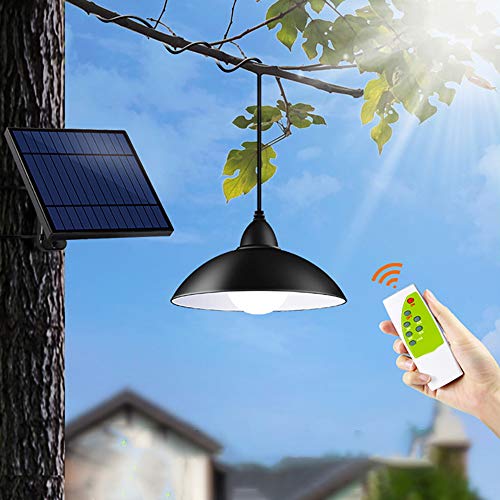 Konesky Luce Solare Sospesa Illuminazione, 12 LED Lampadario Telecomando...