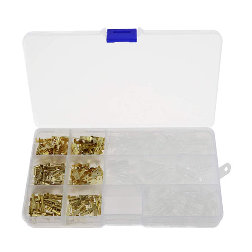 240 Pezzi 2.8mm 4.8mm 6.3mm Terminale a Crimpare Maschio Femmina... - Ilgrandebazar