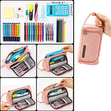 Carica l&#39;immagine nel visualizzatore di Gallery, AidShunn Borsa multifunzione a forma di matita grande capacità Rosa